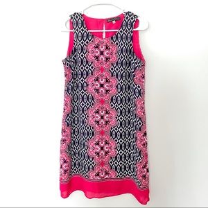 Floral Print Shift Mini Summer Dress